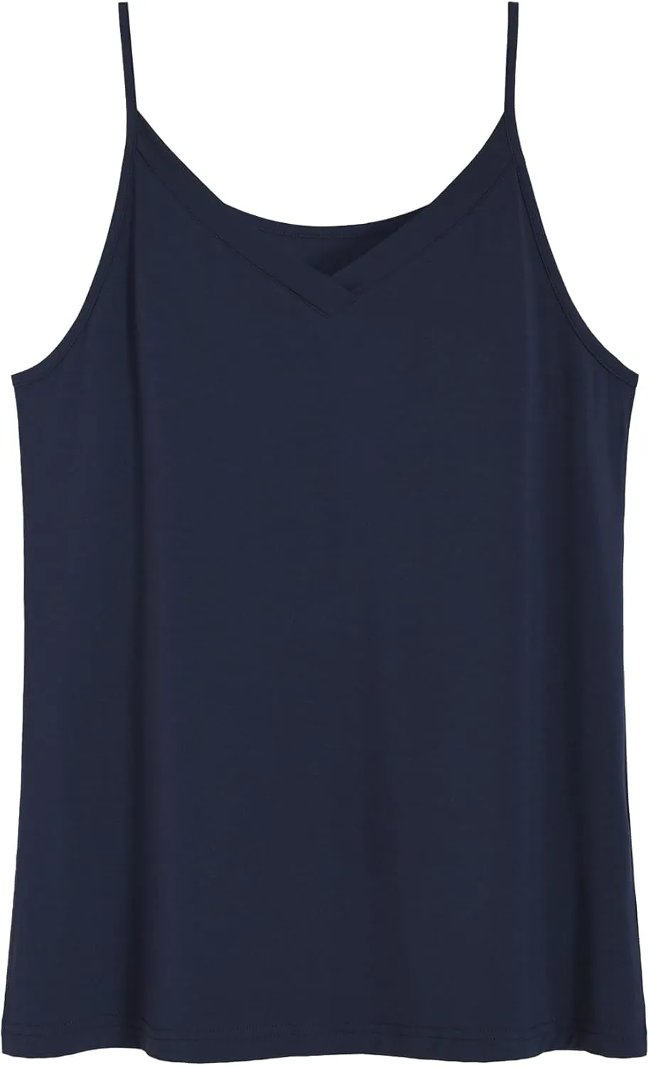 Latuza Women's Bamboo Viscose Cami Pajamas Top V Neck Camisole Tank Tops 2 Pack
