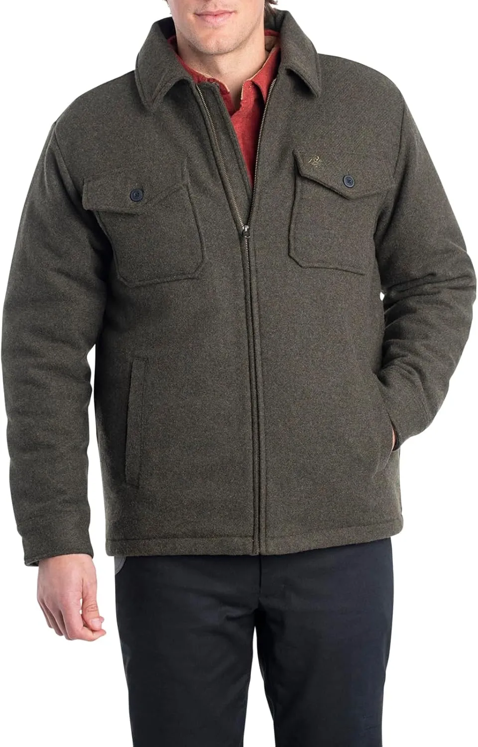 Legendary Whitetails Men's Outdoorsman Wool Coat Winter Outerwear Jacket Berber Lined Work Clothing