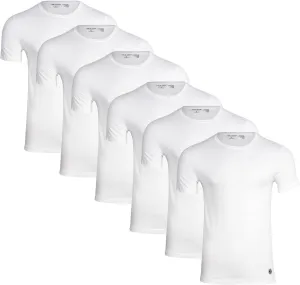 Life is Good Mens Undershirts - 6 Pack Lightweight Breathable Cotton Crewneck and V-Neck T Shirts for Men (Sizes: S-XL)