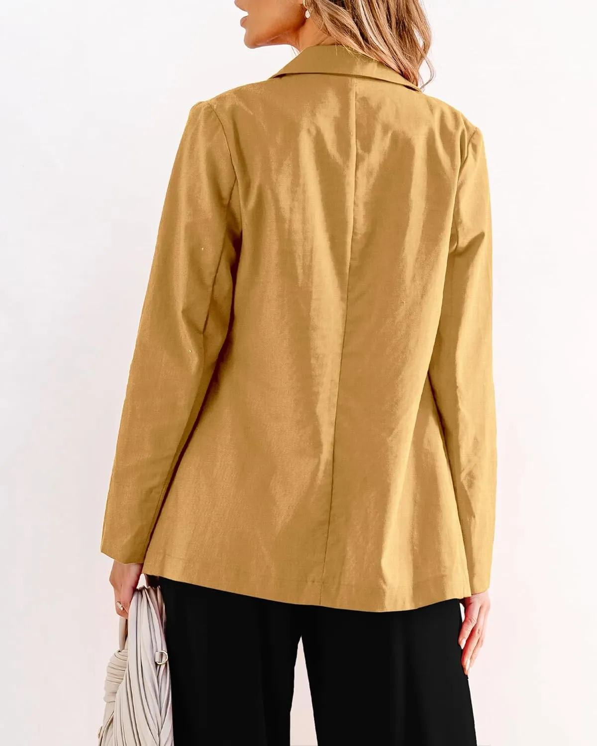 luvamia Blazers for Women Business Casual Dressy Work Fashion Lightweight Spring Summer Linen Unlined 2025 Suit Jackets