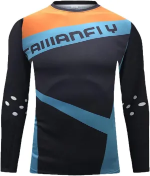 Men's Cycling Jersey Mountain Bike Motorcycle Tops Downhill Shirts Long Sleeve Quick-Dry Bicycle Racing Clothes