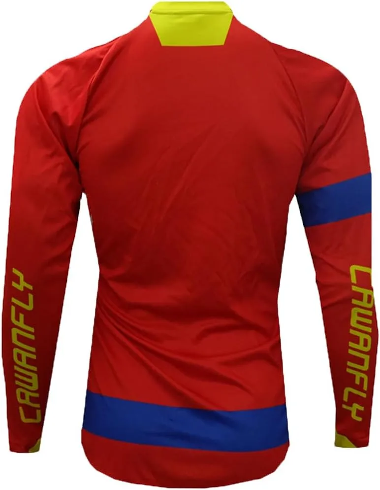 Men's Cycling Jersey Mountain Bike Motorcycle Tops Downhill Shirts Long Sleeve Quick-Dry Bicycle Racing Clothes