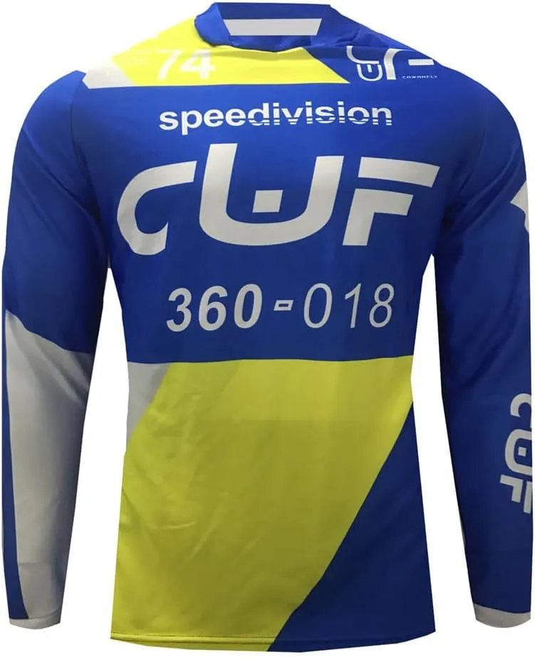 Men's Cycling Jersey Mountain Bike Motorcycle Tops Downhill Shirts Long Sleeve Quick-Dry Bicycle Racing Clothes