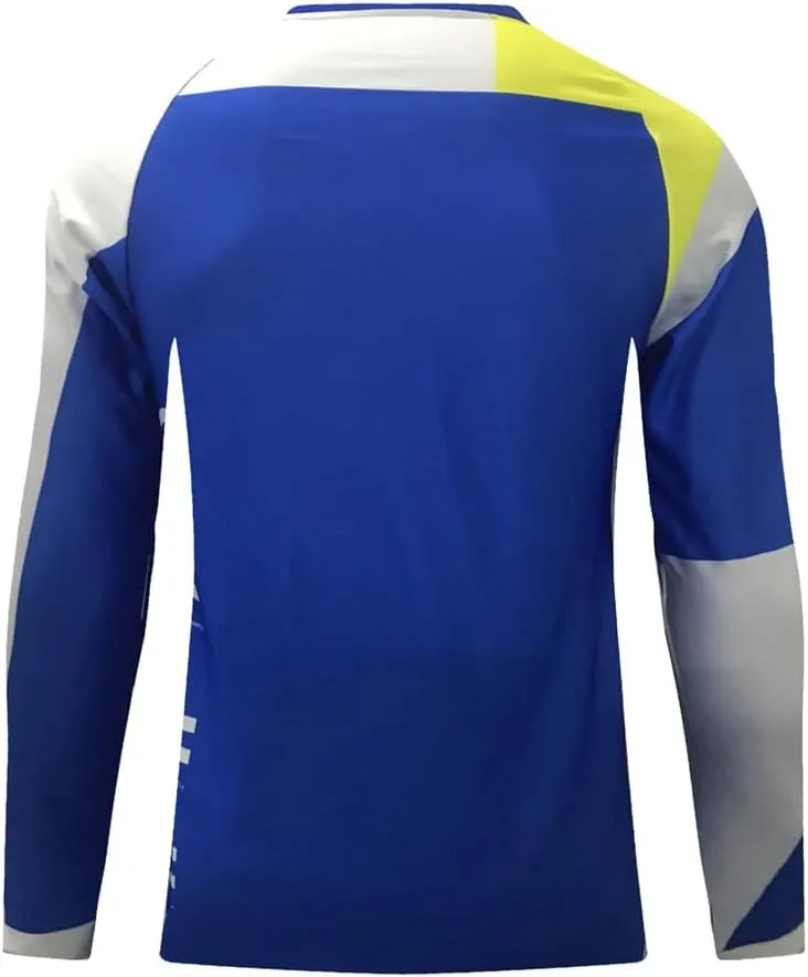 Men's Cycling Jersey Mountain Bike Motorcycle Tops Downhill Shirts Long Sleeve Quick-Dry Bicycle Racing Clothes