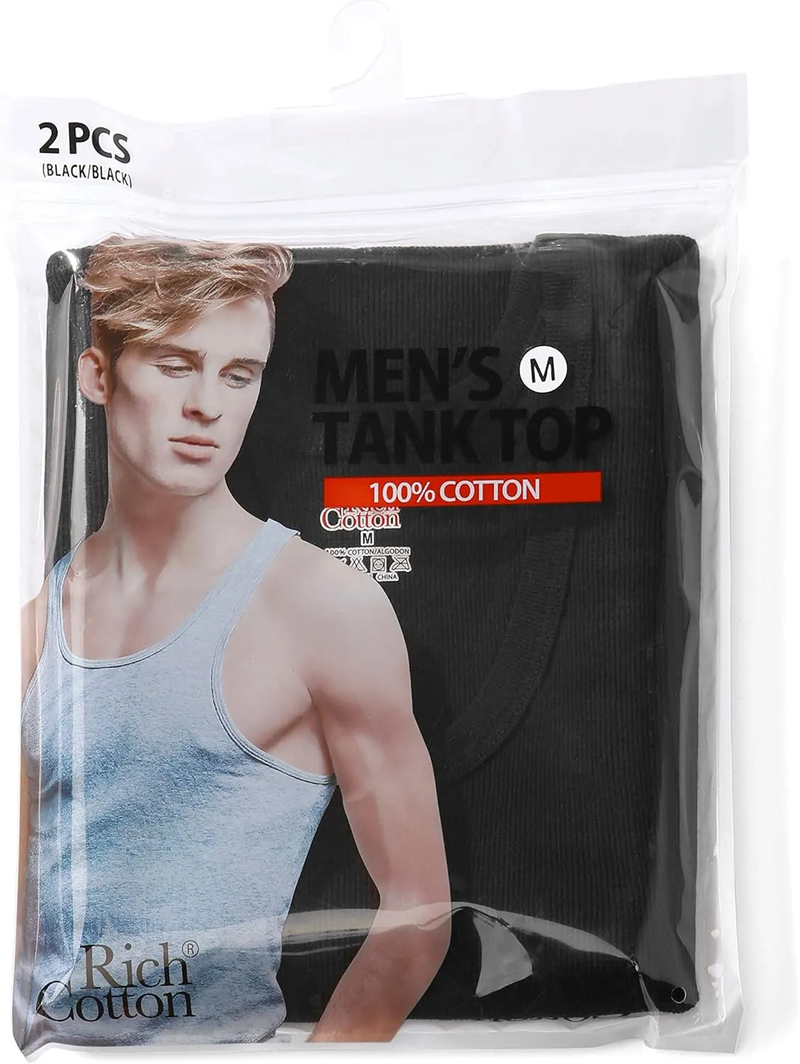 Men's Multi-Pack Ribbed Tank Tops A-Shirts - Sleeveless Workout Undershirts