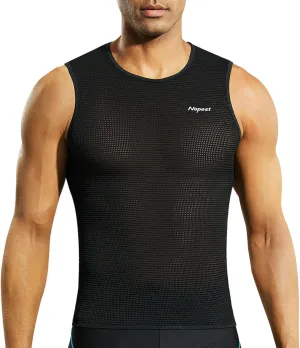 Mens Vests/Short Sleeve Biking Base Layer Mesh Sleeveless Cycling Baselayer Bicycle Ultralight Undershirts