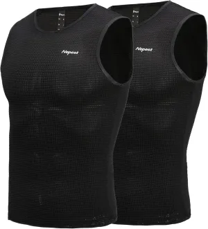Mens Vests/Short Sleeve Biking Base Layer Mesh Sleeveless Cycling Baselayer Bicycle Ultralight Undershirts