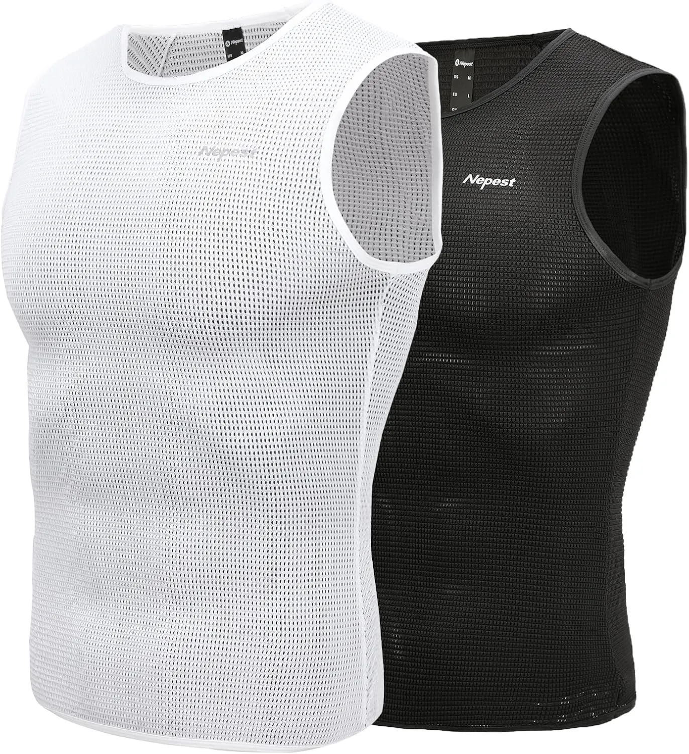Mens Vests/Short Sleeve Biking Base Layer Mesh Sleeveless Cycling Baselayer Bicycle Ultralight Undershirts