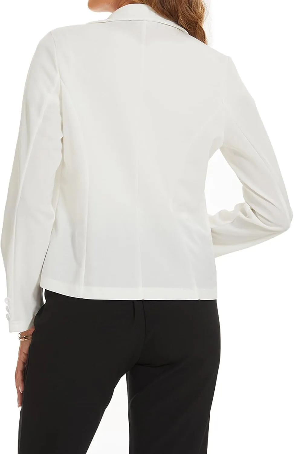 MINTLIMIT Blazers for Women Business Casual Long Sleeve Cropped Blazer Peak Lapel Double Breasted Suit Jacket with Pockets