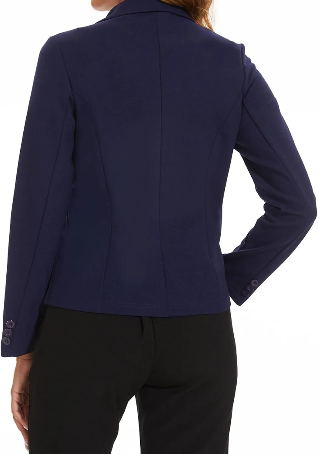 MINTLIMIT Blazers for Women Business Casual Long Sleeve Cropped Blazer Peak Lapel Double Breasted Suit Jacket with Pockets