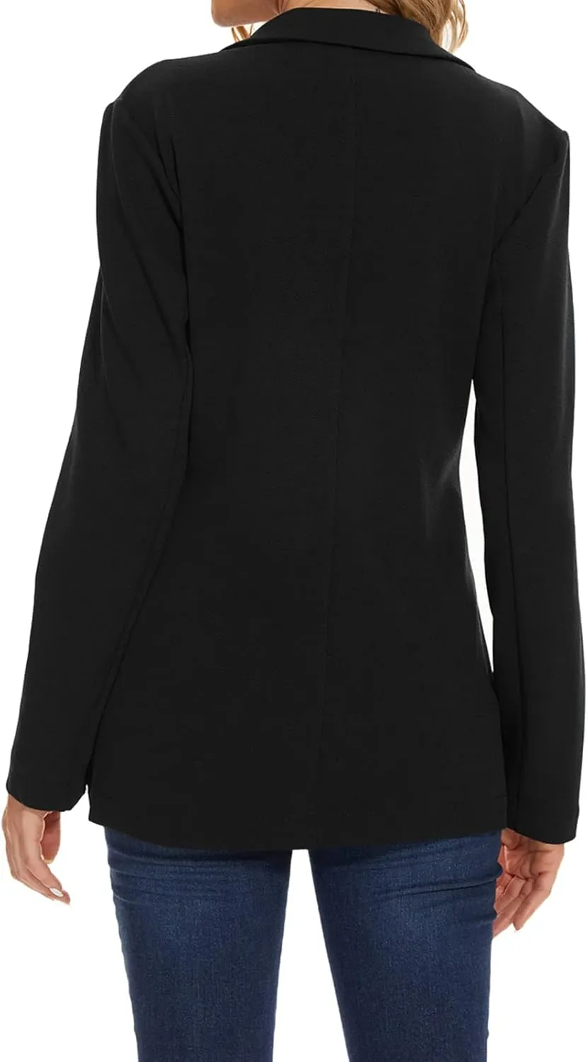 MINTLIMIT Blazers for Women Casual Long Sleeve Open Front Cardigan Button Work Office Blazers Jackets with Pockets