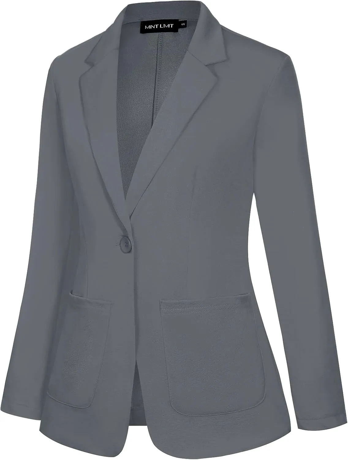 MINTLIMIT Blazers for Women Casual Long Sleeve Open Front Cardigan Button Work Office Blazers Jackets with Pockets