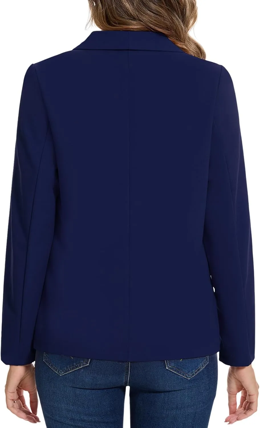 MINTLIMIT Women's Long Sleeve Work Casual Blazer Shawl Lapel Button Open Front Blazers Business Suit Jackets with Pockets