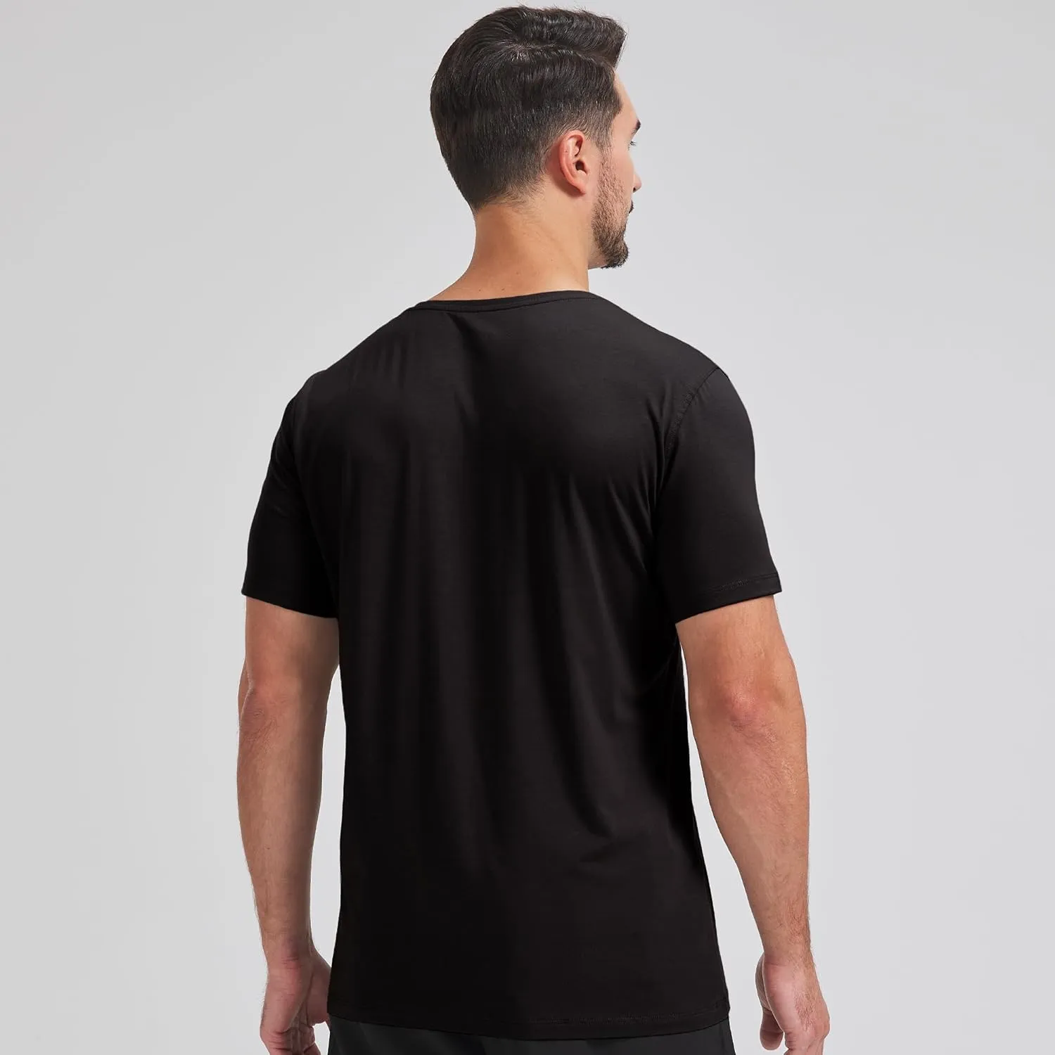 netdraw Men's Ultra Soft V-Neck Bamboo Viscose T-Shirt Comfy Lightweight Casual Basic Undershirts Pajama Tops
