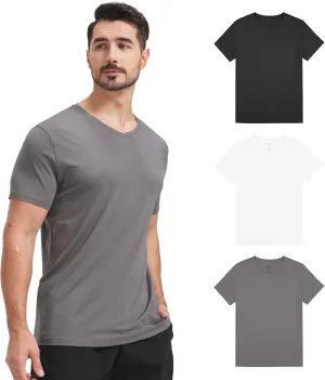 netdraw Men's Ultra Soft V-Neck Bamboo Viscose T-Shirt Comfy Lightweight Casual Basic Undershirts Pajama Tops