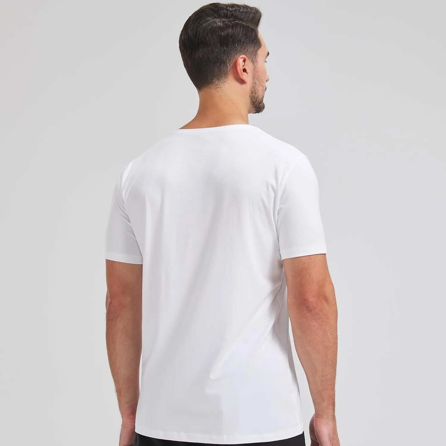 netdraw Men's Ultra Soft V-Neck Bamboo Viscose T-Shirt Comfy Lightweight Casual Basic Undershirts Pajama Tops