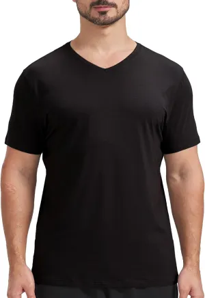 netdraw Men's Ultra Soft V-Neck Bamboo Viscose T-Shirt Comfy Lightweight Casual Basic Undershirts Pajama Tops