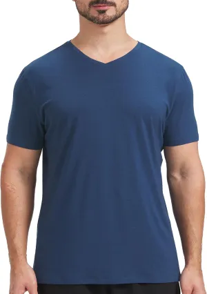 netdraw Men's Ultra Soft V-Neck Bamboo Viscose T-Shirt Comfy Lightweight Casual Basic Undershirts Pajama Tops