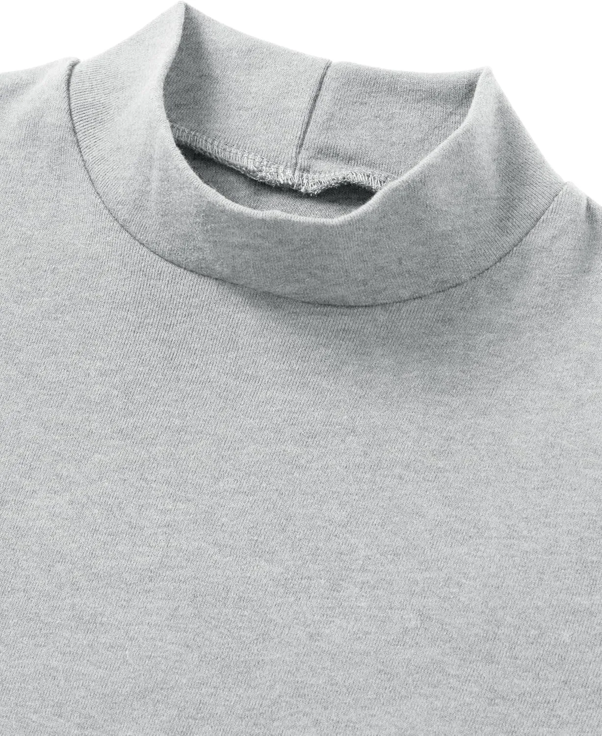 Ohoo Mens Short Sleeve Mock Turtleneck Basic Tops Lightweight Slim Fit Pullover Sweater