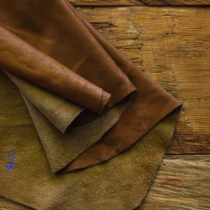 Oil Tan Semi Aniline Deer Skin Leather