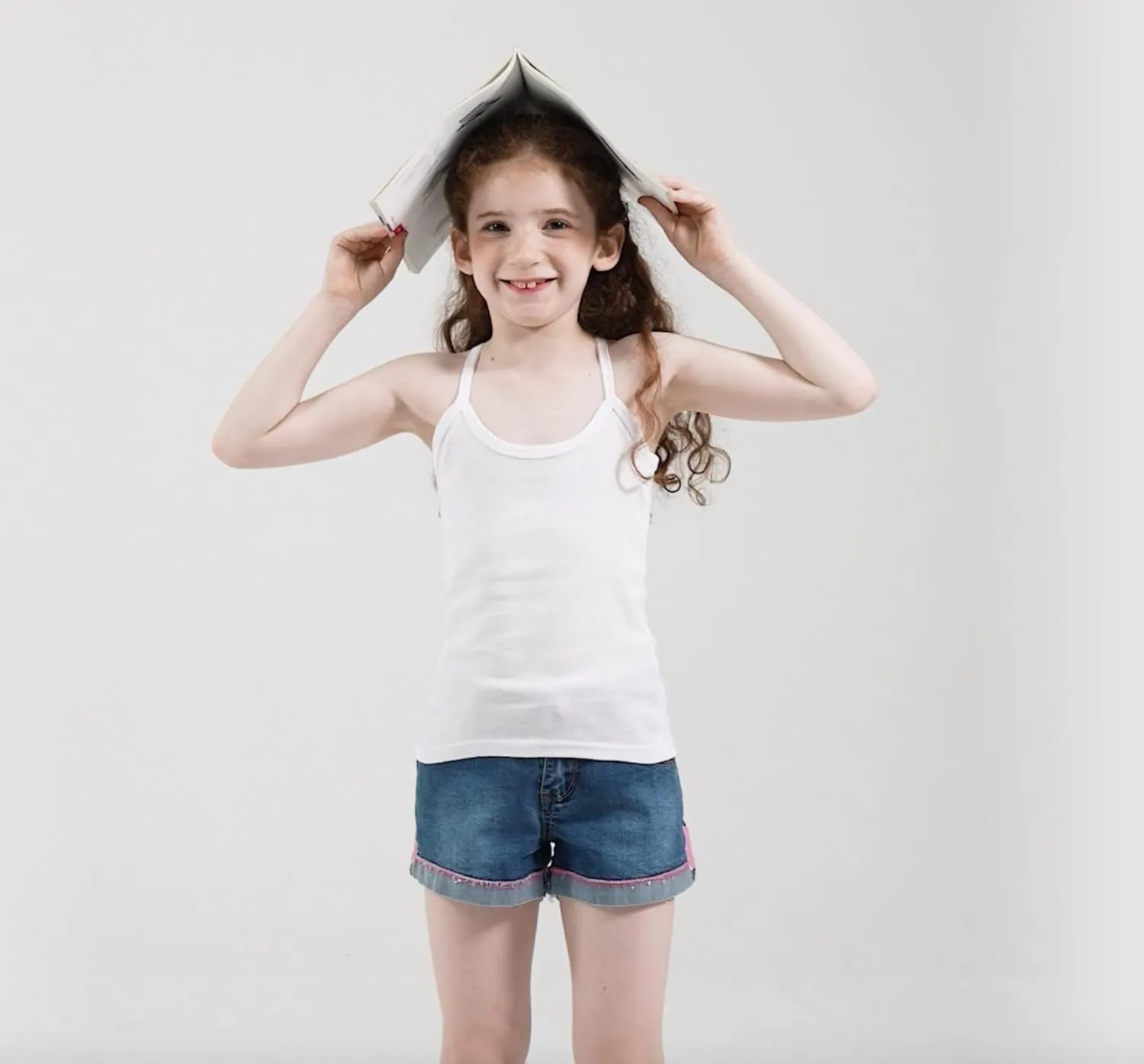 Phedrew Girls Dance Tank Tops Cotton Cami Tank Scoop Neck Undershirts 6-Pack