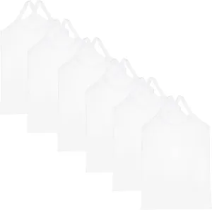 Phedrew Girls Dance Tank Tops Cotton Cami Tank Scoop Neck Undershirts 6-Pack