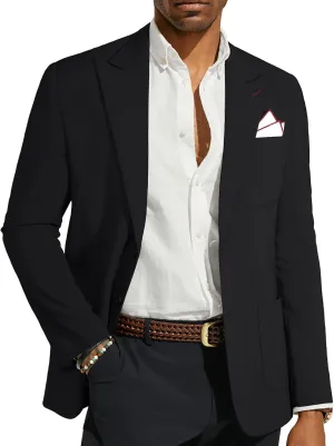 PJ PAUL JONES Mens Blazer Casual Sport Coats Regular Fit Two Button Suit Jacket Lightweight Sports Jacket