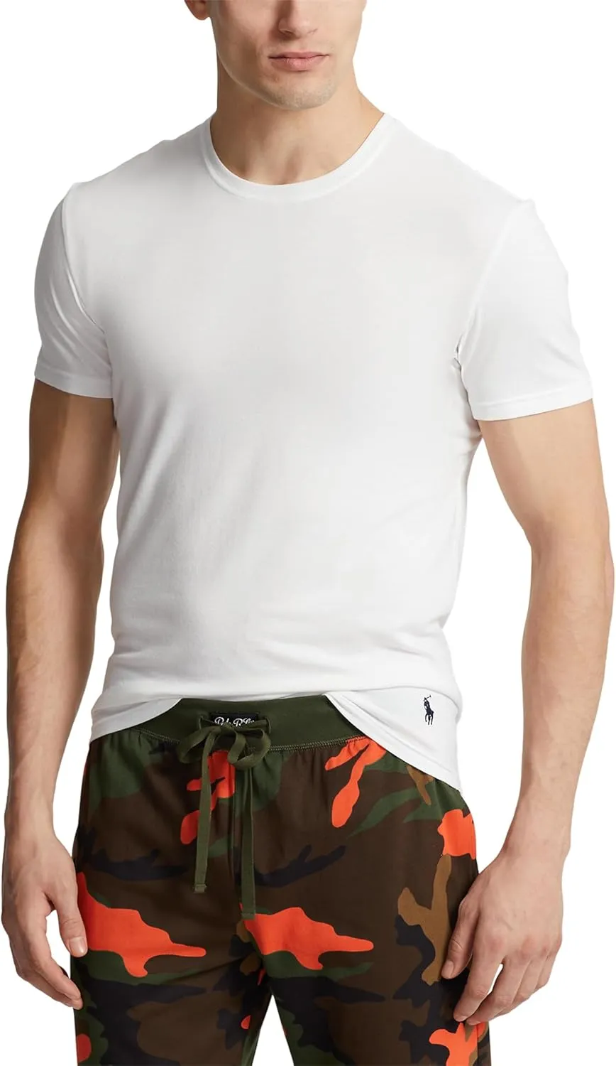 POLO RALPH LAUREN Men's 4d Flex Cooling Ventilation Cotton Modal Crew Undershirts