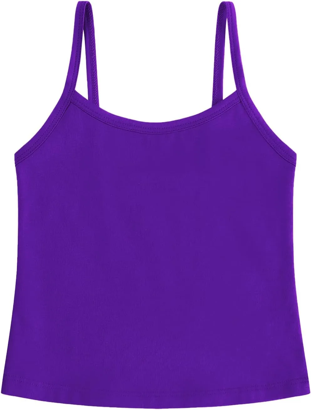 QBK 2T-12Years Girls Camisole Tank Tops Cotton Tagless Cami Sleeveless Spaghetti Undershirts for Gymnastics Dancewear