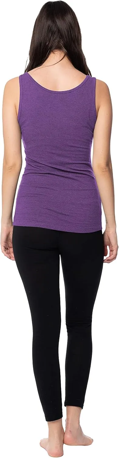 Sexy Basics Women's Cotton Stretch Tank Tops | Multi Packs & Colors Sport Tanks