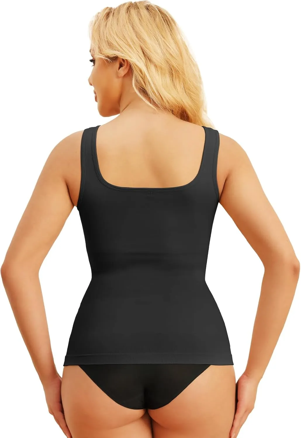 Shapewear Tops for Women Tummy Control Square Neck Body Shaper Belly Compression Slim Tank Top Camisole