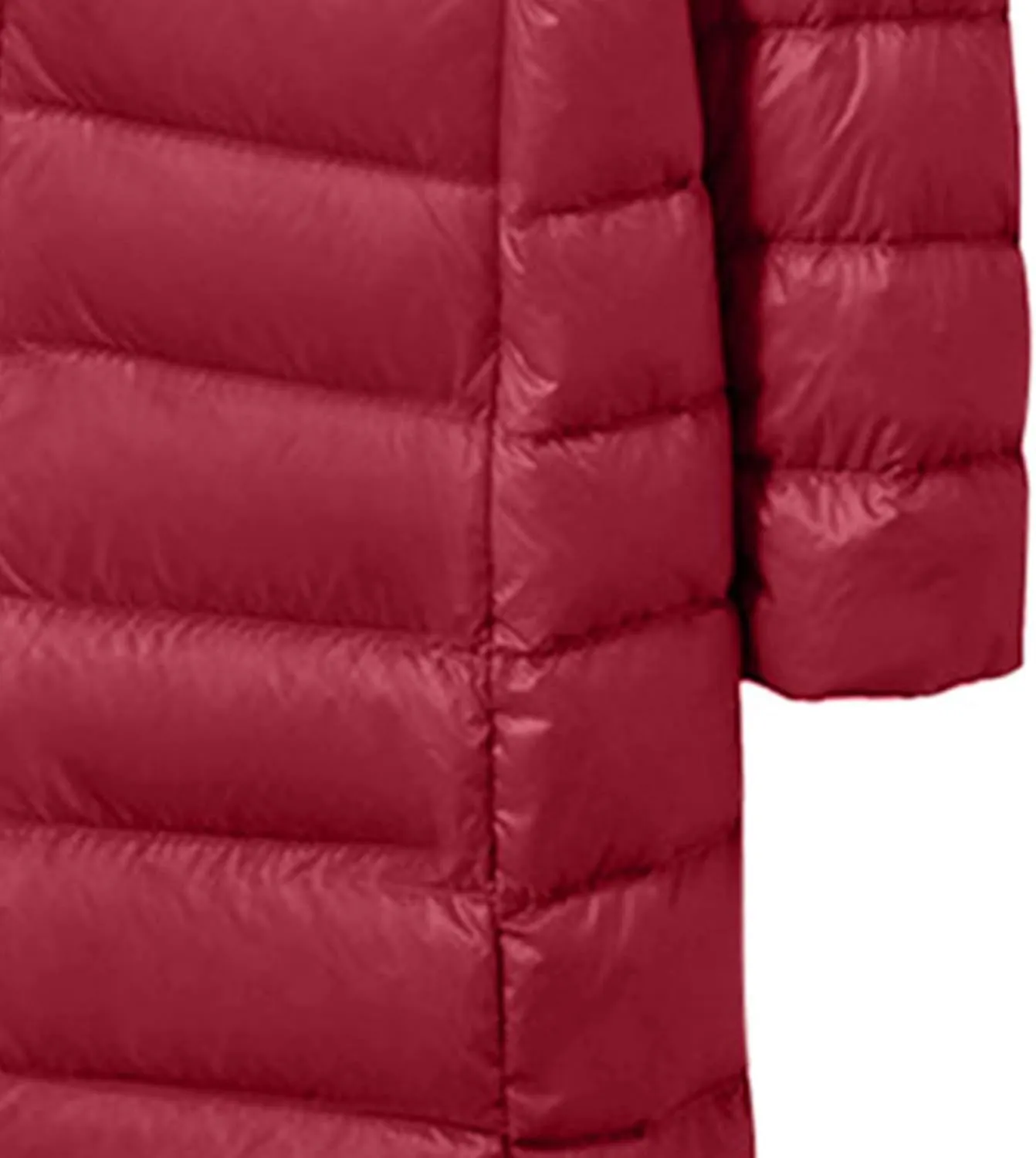 SMIDOW Long Puffer Coat For Women Plus Size Warm Winter Down Jackets Lightweight Removable Hood Quilted Coats
