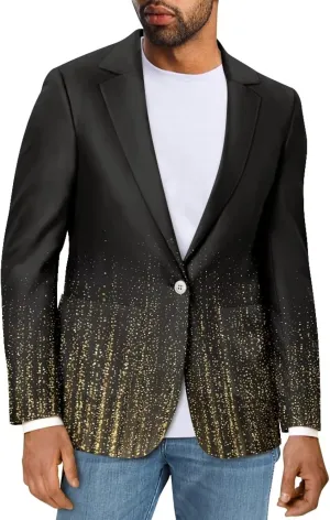 Sprowallow Men's Sports Coat Casual One Button Blazers Slim Fit Notched Lapel Jackets Lightweight Blazers with Pocket