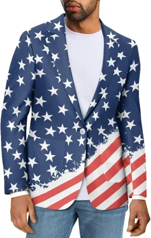 Sprowallow Men's Sports Coat Casual One Button Blazers Slim Fit Notched Lapel Jackets Lightweight Blazers with Pocket