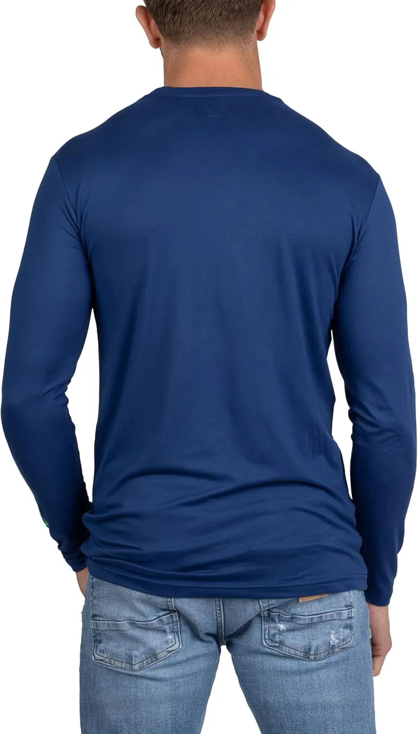 Spyder Mens Crew Neck Long Sleeve Undershirts/Ultra Soft Stretch Sports T-Shirt Dry Fit Athletic Running Workout Shirts