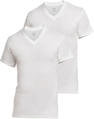 Stanfield's Men's Cotton Big and Tall Vneck Undershirt (2 Pack)