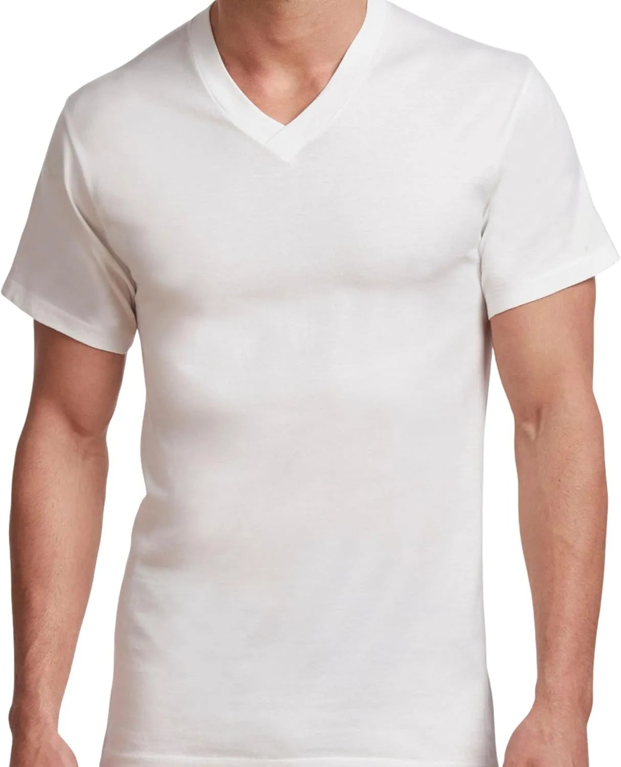 Stanfield's Men's Cotton Big and Tall Vneck Undershirt (2 Pack)