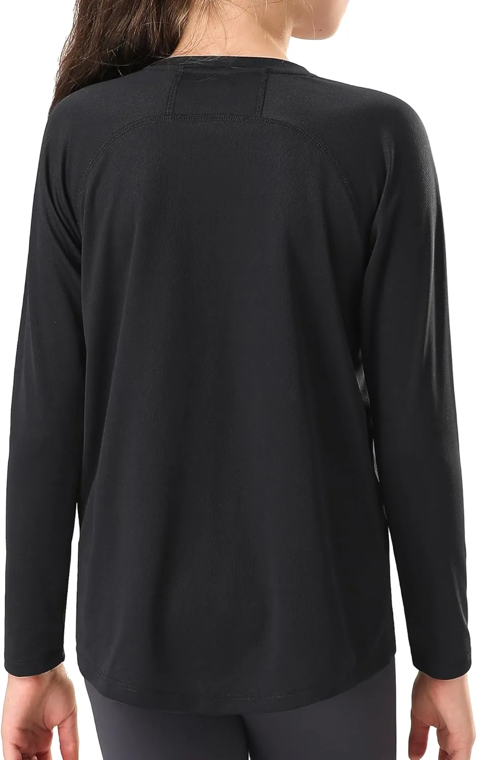 Stelle Youth Girls Athletic Performance Long Sleeve Shirts V Neck Moisture Wicking Base Layer Undershirt