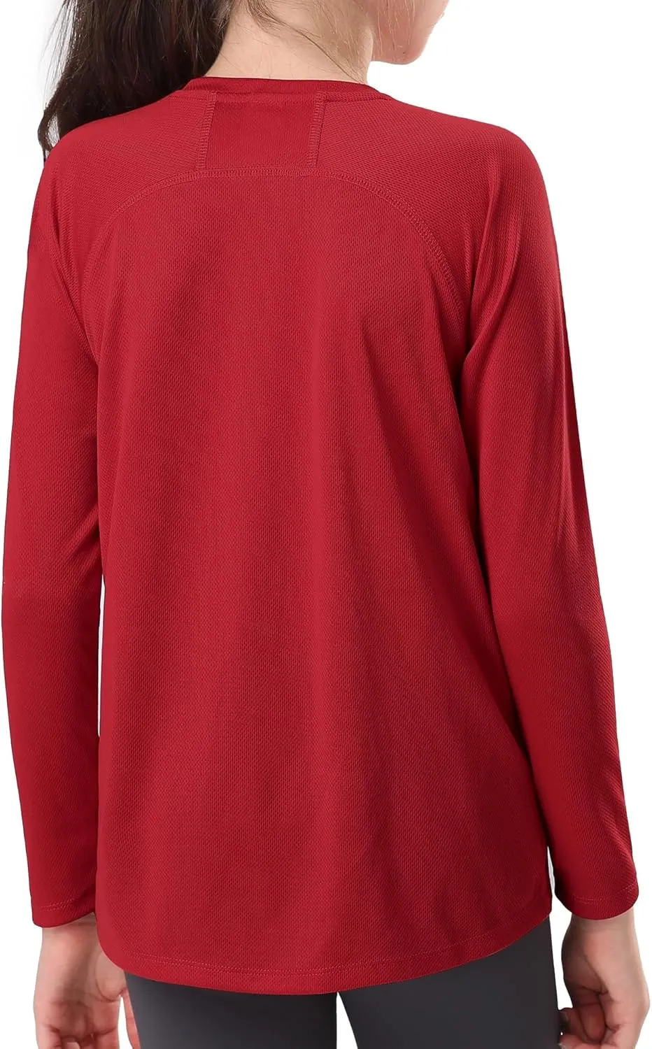 Stelle Youth Girls Athletic Performance Long Sleeve Shirts V Neck Moisture Wicking Base Layer Undershirt