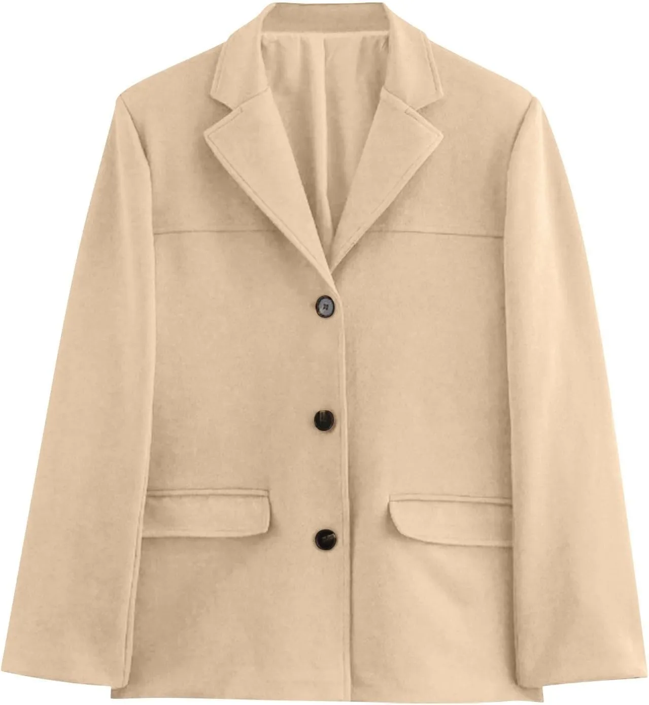 Suede Jacket Y2k Outerwear Brown Faux Leather Jacket Women Fall Fashion Trendy Old Money Oversized Blazers