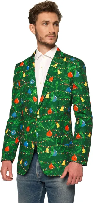 Suitmeister Men's Christmas Suit - Real Light Up Festive Outfit Slim Fit