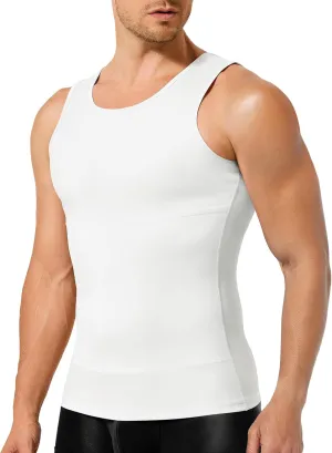 TAILONG Compression Shirt Men Shapewear Slimming Body Shaper Vest Compression Tank Top Undershirt