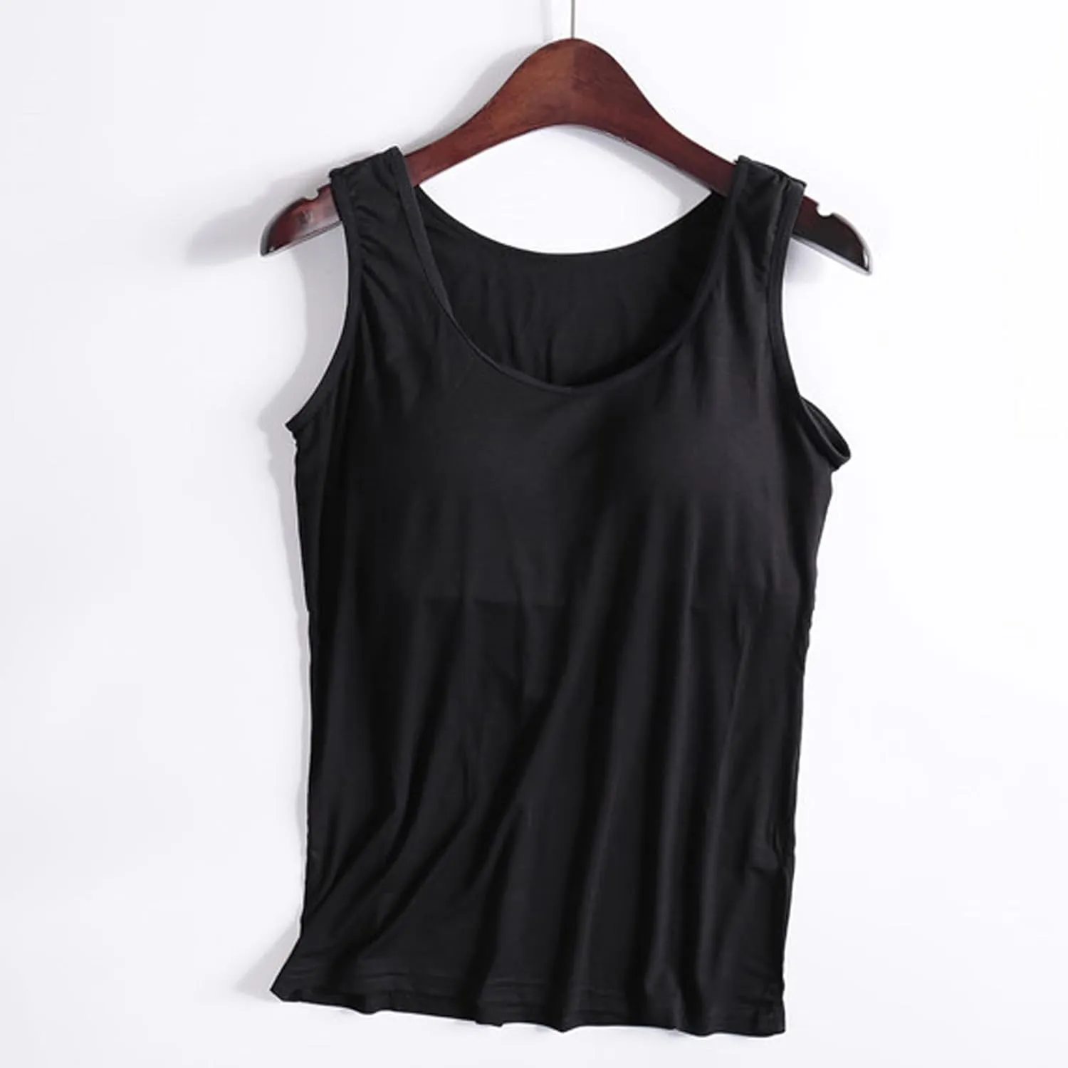 Tank top with Built in Bra for Women Spaghetti Strap Padded Athletic Tops Summer Camisole Shirts Workout Yoga Shirt