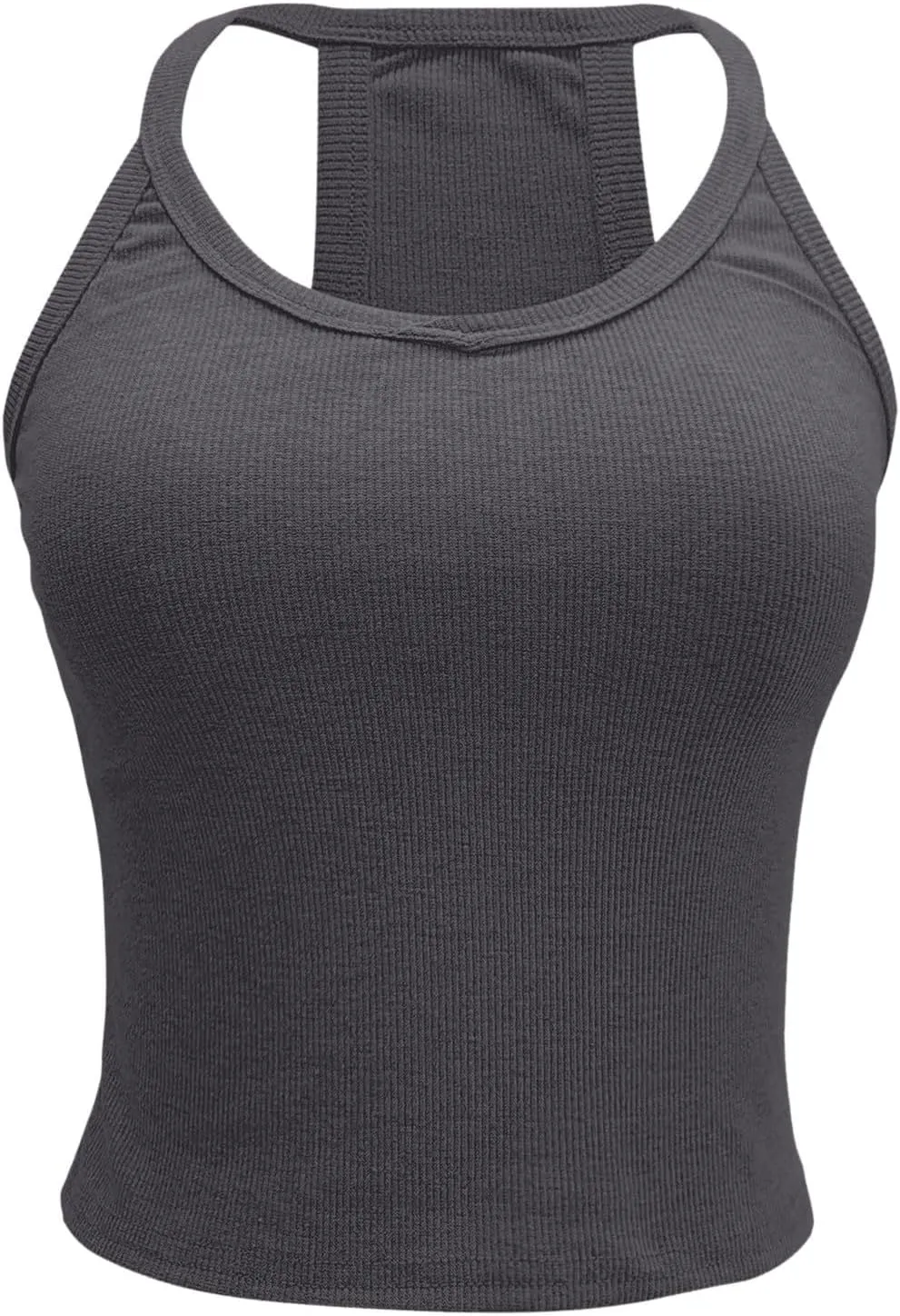 Tank Tops for Women Workout Tops for Women Racerback Basic Tank Summer 2024 Camisole V Neck Slim Fit Ribbed Sleeveless