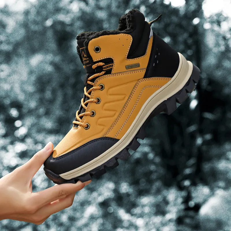 Thickened And Velvet Outdoor Non-Slip Boots