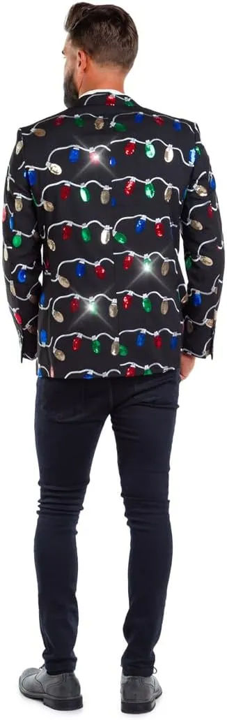 Tipsy Elves Men's Colorful Allover Sequin Blazers - Shiny Holiday New Years Ever Jackets