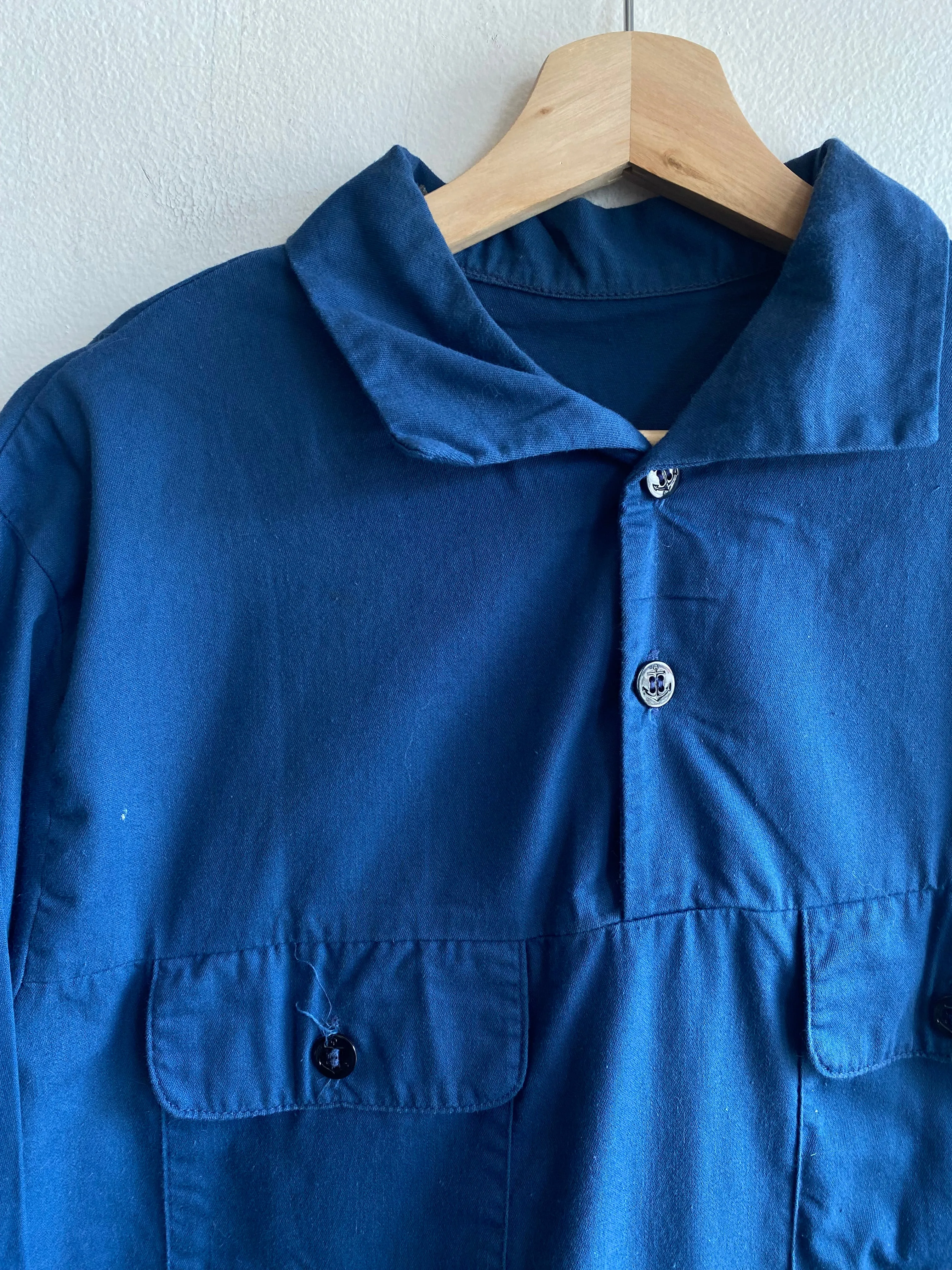 Vintage 1970s USN Utility Pullover Shirt