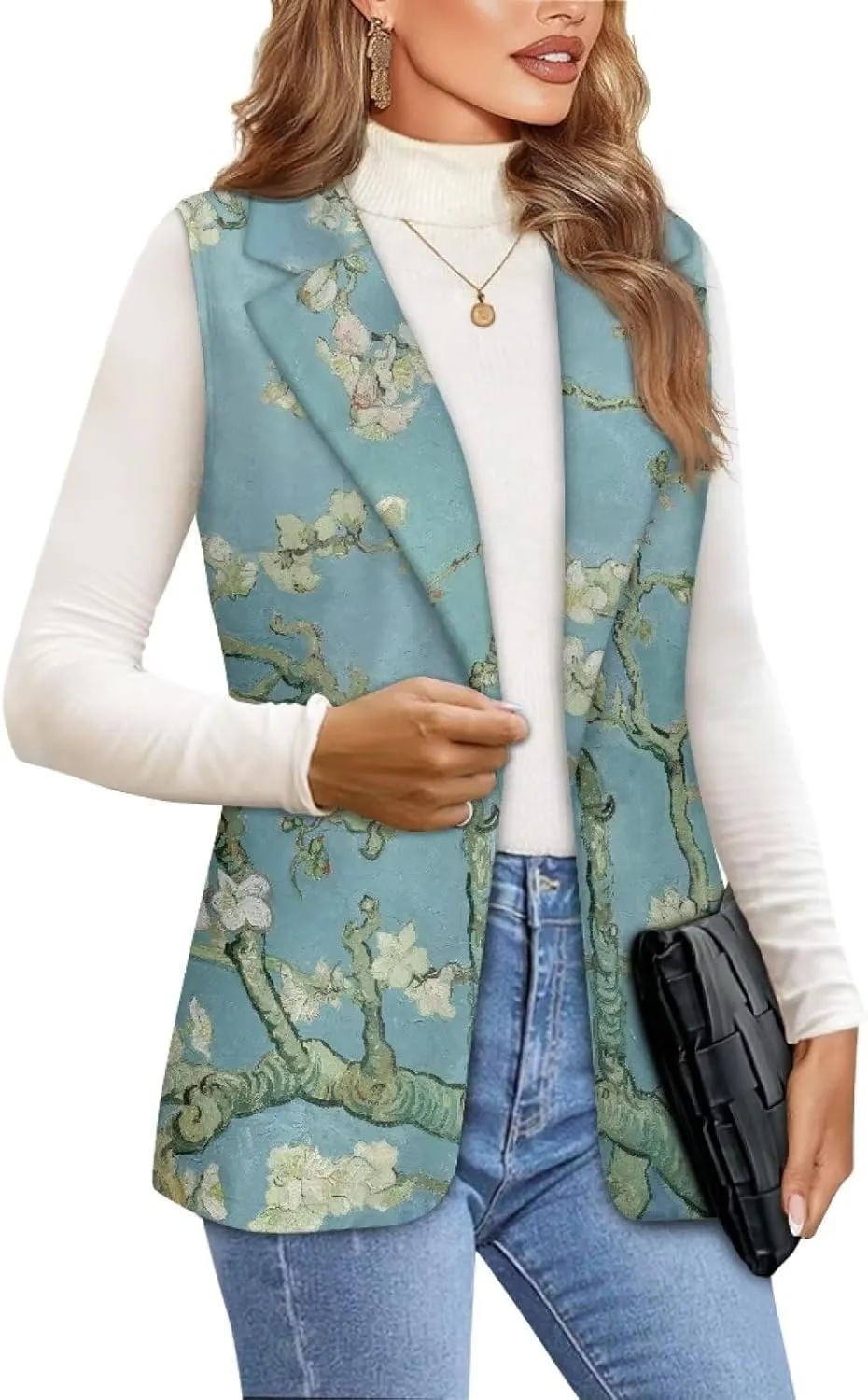 Western Vest For Women,Casual Women Suit Vest,Slim Sleeveless Blazers,S-5XL