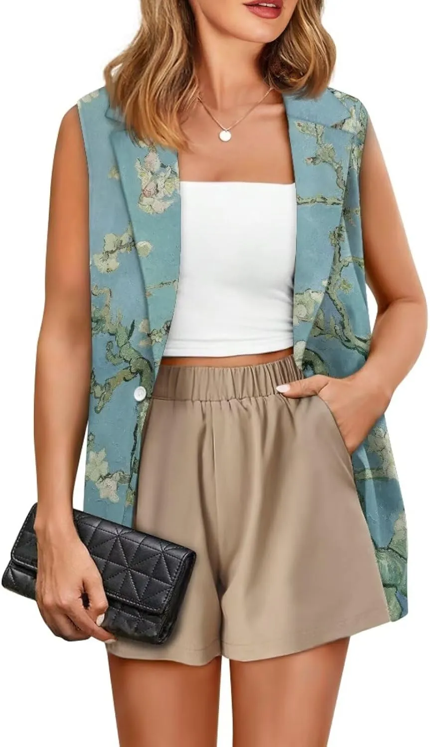 Western Vest For Women,Casual Women Suit Vest,Slim Sleeveless Blazers,S-5XL