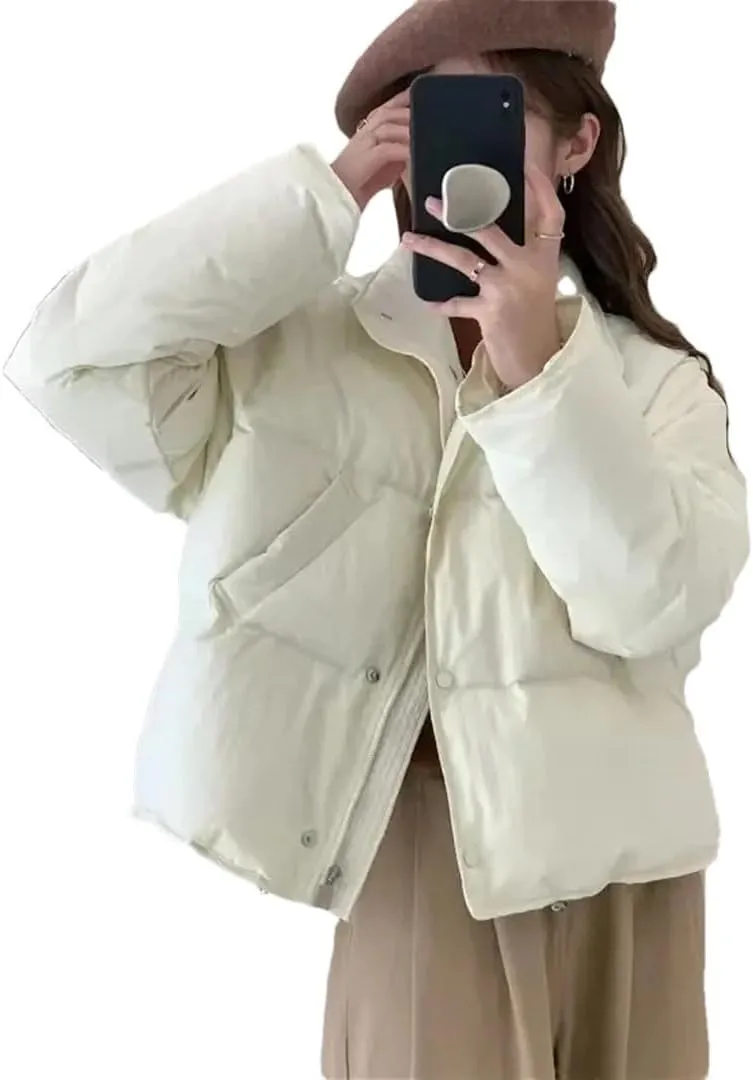 Women Parkas Short Coats Female Parka Warm Thicken Jacket Loose Cotton Padded Outwear